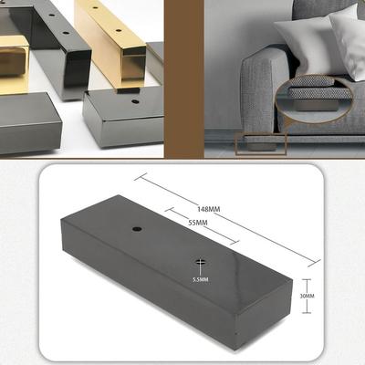 Universal Stainless Steel Furniture Leg Enhance Stability Load Bearing Cabinet Feet L-Shape Anti-slip Chair Stand