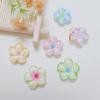 Bulk 100Pcs/Bag 18MM Colorful Plumeria Flower Cabochons Flatback Summer Florals Slime Charms Beads for Phone Case Decoration