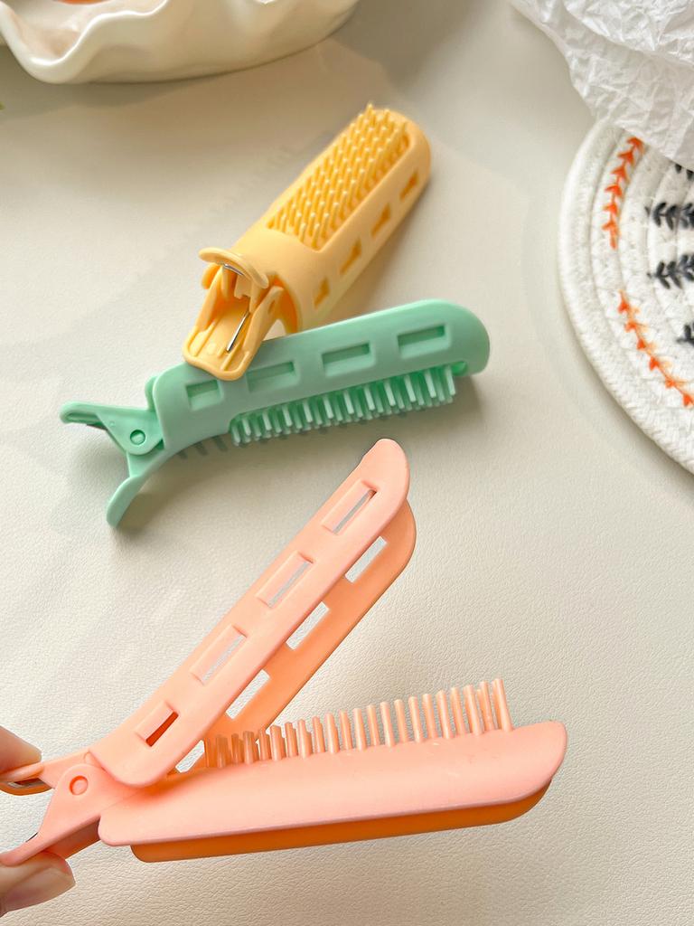 3PCS Hair Rollers with Clip Volumizing Bangs Curler DIY Styling Accessories Tool Portable Self Grip Volume Hair Root Clips