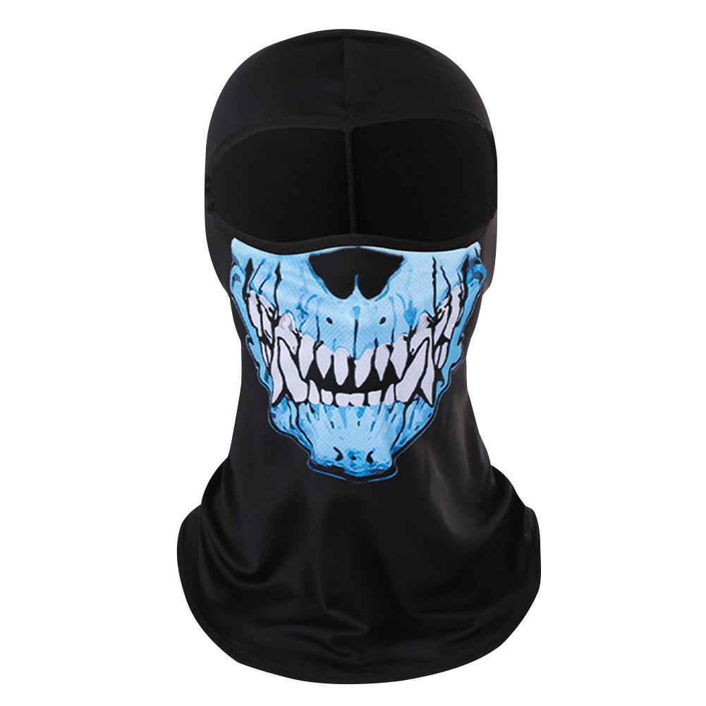 Unisex Balaclava Ghost Face Mask Scary Skeleton Skull Face Mask for Halloween Cosplay Mask for Outdoor Sport Motorcycle Facemask