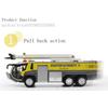 1/32 lotniskowe wozy strażackie dla chłopców, wóz strażacki zabawki Diecast silnik wozu strażackiego Pullback zabawka cierna pojazd inżynieryjny Model wozu strażackiego