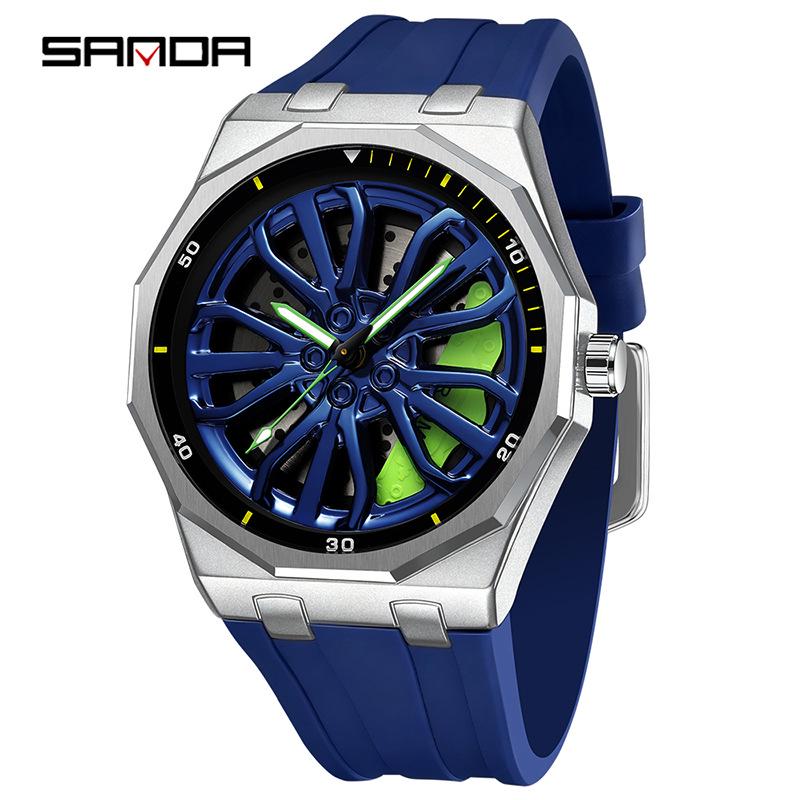 Sanda Men s Waterproof Quartz Watch - Simple, Casual, Hot-Selling Time to Be Lucky Design