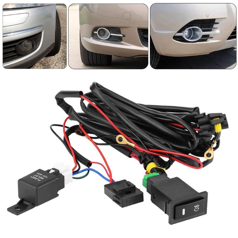 Car LED Fog Light Switch Wiring Harness Car Replacement Fog Light Switch Harness Kit Automotive Modification Accessories