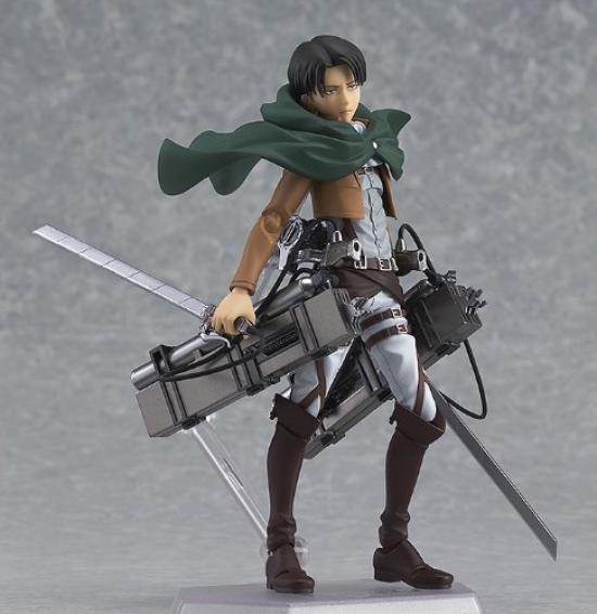 Figma Attack on Titan Levi Měřítko mimo měřítko ABS & PVC malovaná pohyblivá figurka Re-sale 200304