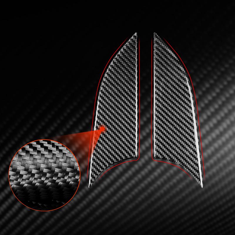 For SEAT Leon MK2 1P Cupra FR 2005—2012 Inner Door Armrest Panel Interior Cover Trim / 3K Carbon Fiber+ Resin / 3mm Anti-Scratch