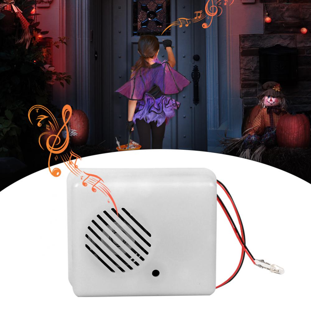 Halloween Sound-Sensor Schreier Lautsprecher Horror Schrei Trickstimme Sprachaktivierte Requisiten Grusliger Sound-Sensor Für Halloween Party Deko