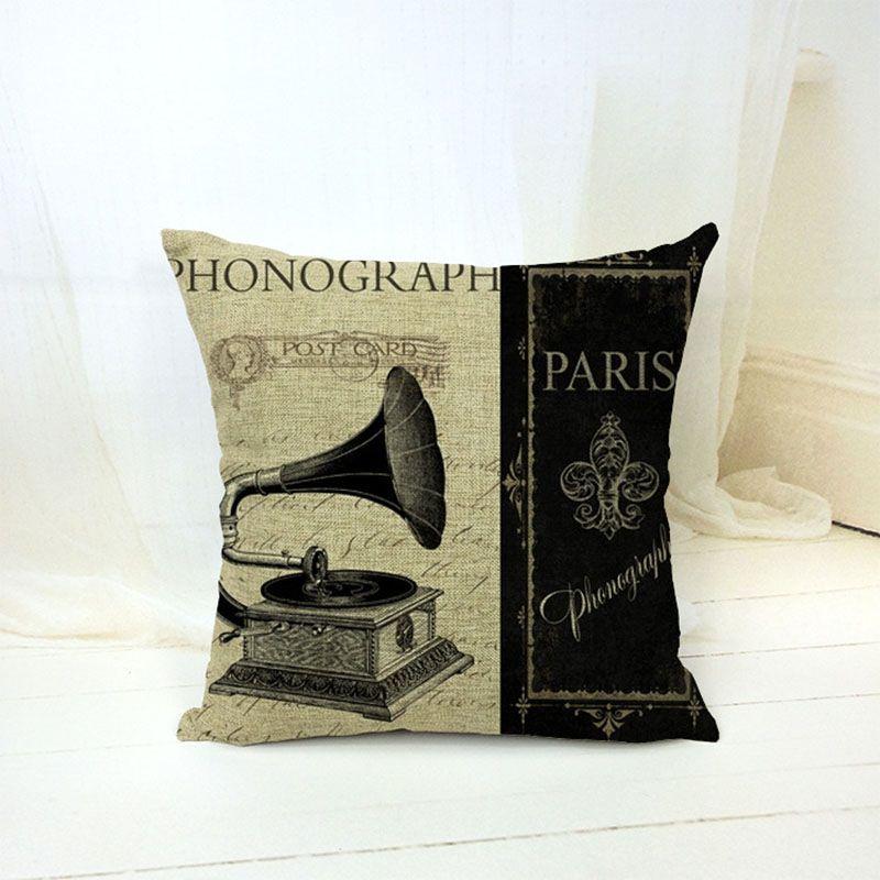 Premium Vintage Cotton Linen Throw Pillow Case Cushion Cover For Elegant Decor