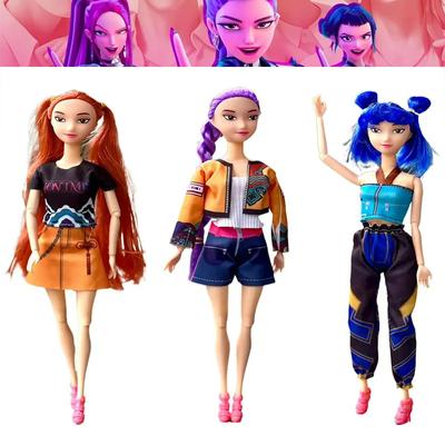 $Demon Hunters NEW Anime KPop Doll Vinyl Toy Rumi Mira Zoi Character Vinyl Mask Figurine Birthday Gift Fan Club Gifts_@
