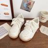 Ugly Cute Hollow Platform White Shoes Women's Summer New Niche Breathable Woven Sports Shoes