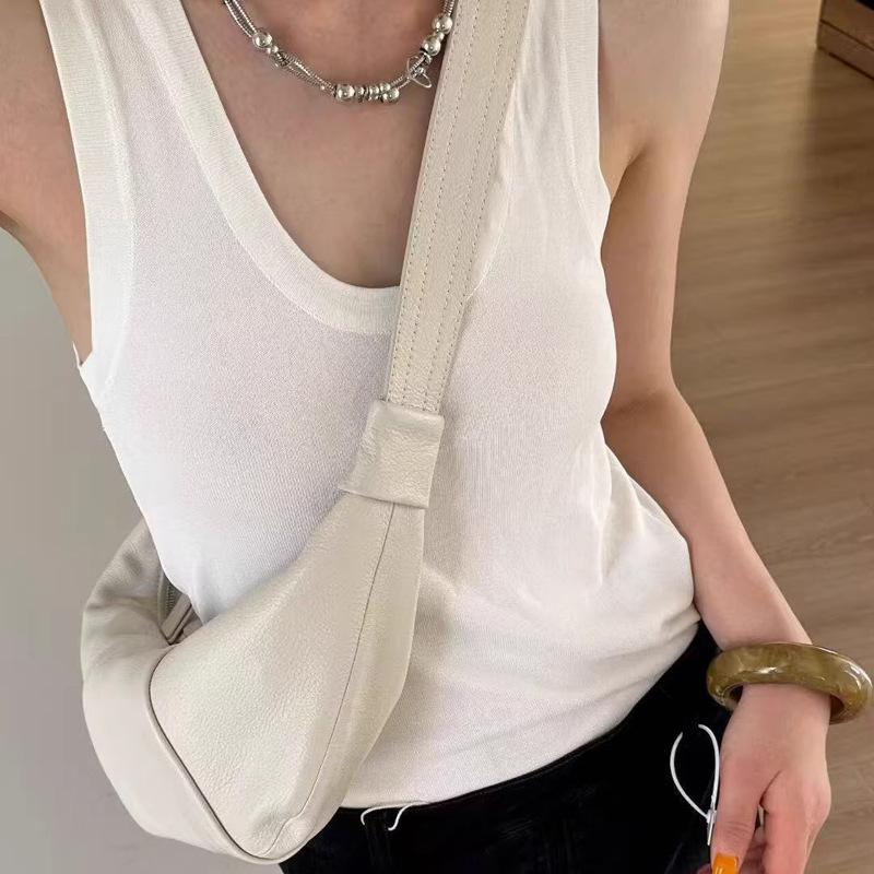 European And American Light Luxury High-End Messenger Bags, Korean Retro Pleated Large-Capacity Dumpling Bags, Casual And Versatile Commuting
