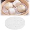 100PCS 6 Inch Steamer Liner Paper White Non Stick Steamer Paper Steaming Baking