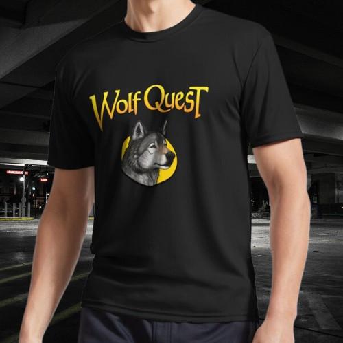 Логотип WolfQuest Активная футболка Смешная Размеры от S до 5XL 4XL