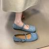 French Gypsy Flat-soled Single Shoes Women's 2025 New Niche Design Sense Square Head Soft Sole Mary Jane Shoes