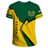 3D Ghana Nationa IndependenceDay Printed T Shirt The Republic-of Ghana Emblem Flag Graphic Tee-shirts For Men Mens Clothing Tops