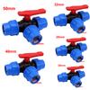 Pipe 3-Way Ball Valve Faucet Diverter Valve Water Connector Garden Lawn Irrigation Water Pipe Quick Connect 20/25/32/40/50mm