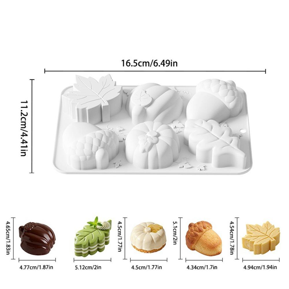 Kreative DIY Schokoladen-Dessertform 6-Kammer Backform Kuchenform Neue Kuchenform Backwarenherstellung