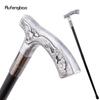 Silberner Harz Adler Gehstock Mode Dekorativer Stahlstock Gentleman Elegant Cosplay Stock Knauf Krummstab 93cm