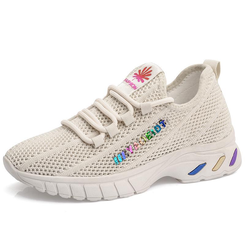 Nye kvinners fritidssko tenåringssneakers mote myk såle komfortable løpesko kvinners fritidssko
