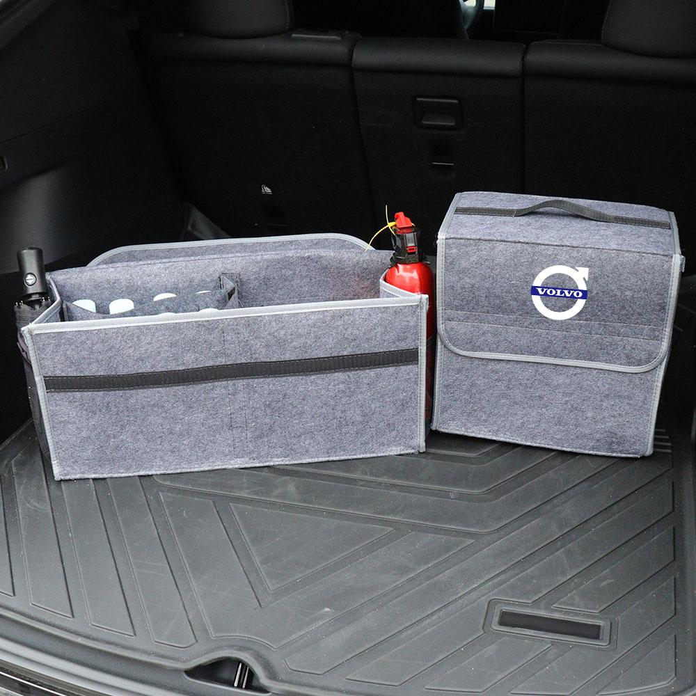 Auto Trunk Organizer Box Large Capacity Car Multiuse Tools Storage Folding Bag For VOLVO RDESIGN T6 AWD S40 S60 S90 V50 V40 V60