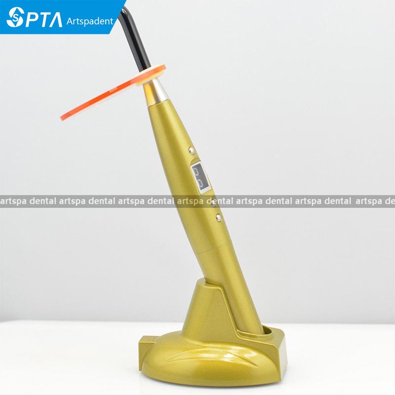 LED Dental Curing Light with Color Pen-type Fiber Optic Guide and Resin