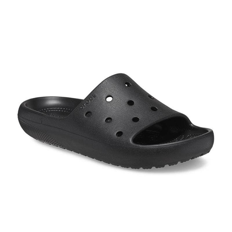 Crocs EVA Monochrome Round Toe Slippers Unisex Black