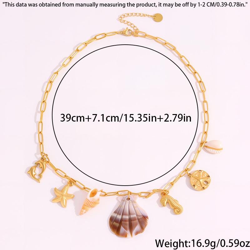 Seashell Niche Titanium Steel Necklace - Women's Fashion, Non-Fading Jewelry