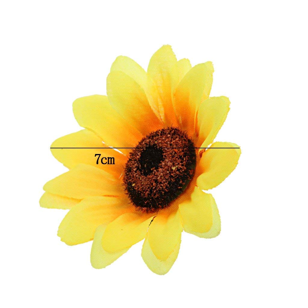 Yesallwas Sunflower Artificial Set of Diameter Artificial Potted Flowers That Do Not Artificial Rila Silk Artificial Flowers of Flowers, 60, Approx.