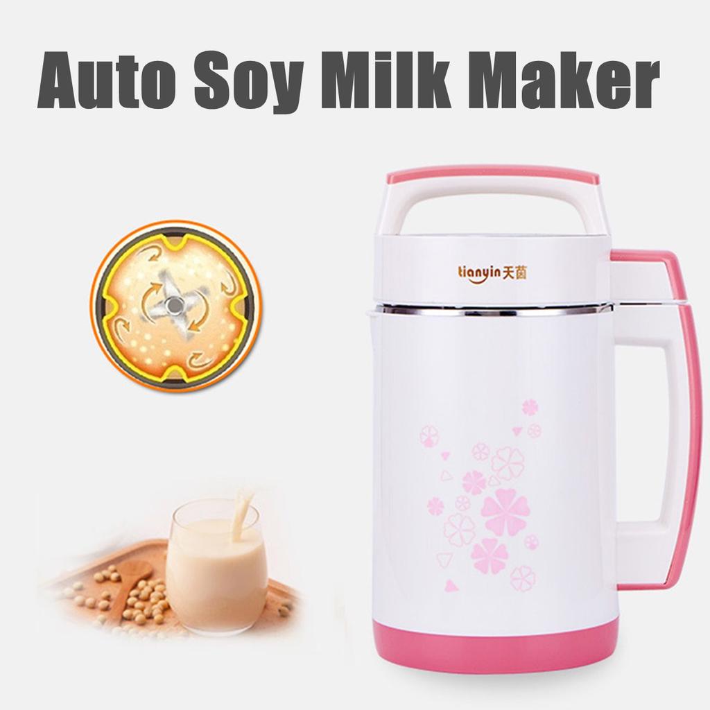 2L 800W Soy Milk Maker Soymilk Soybean Cereal Soup Creams Raw Juice