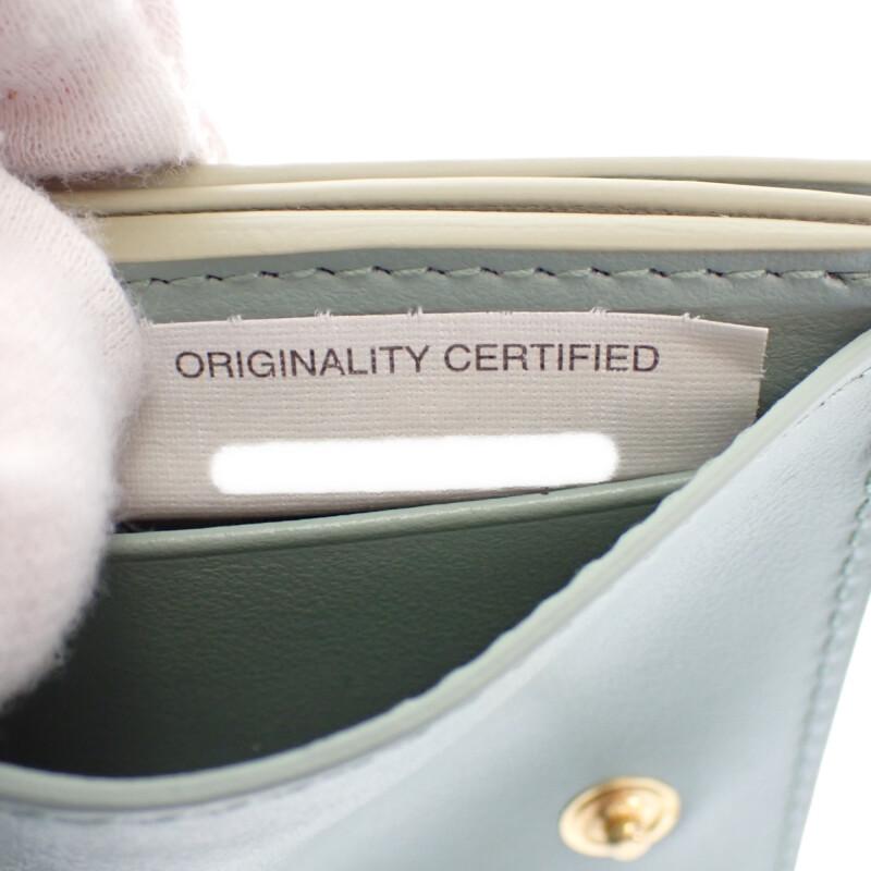 Bottega Veneta 751156VCPP68369 Tri-fold Wallet Travertine/Newsage Women