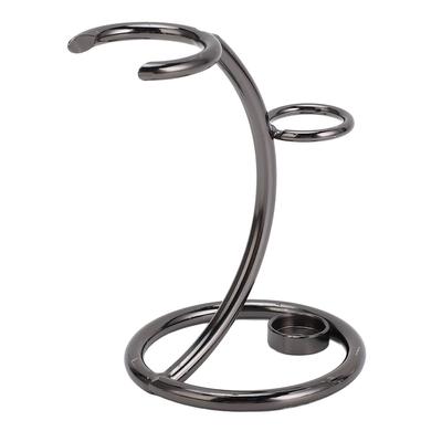 Shave Brush Holder Metal Beard Shaving Tool Brush Holder Stand for Beard Cleaning Barbershop