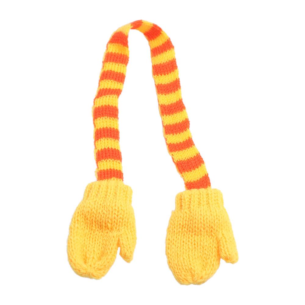 Pretend Play Doll Scarf with Gloves Soft Winter Doll Accessories Cute Mini Dolls Hat  Girls