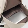 Daily Large Capacity Travel School Backpacks Ladies Pure Color Shoulder Knapsacks Nylon Zipper Shopping Rucksacks