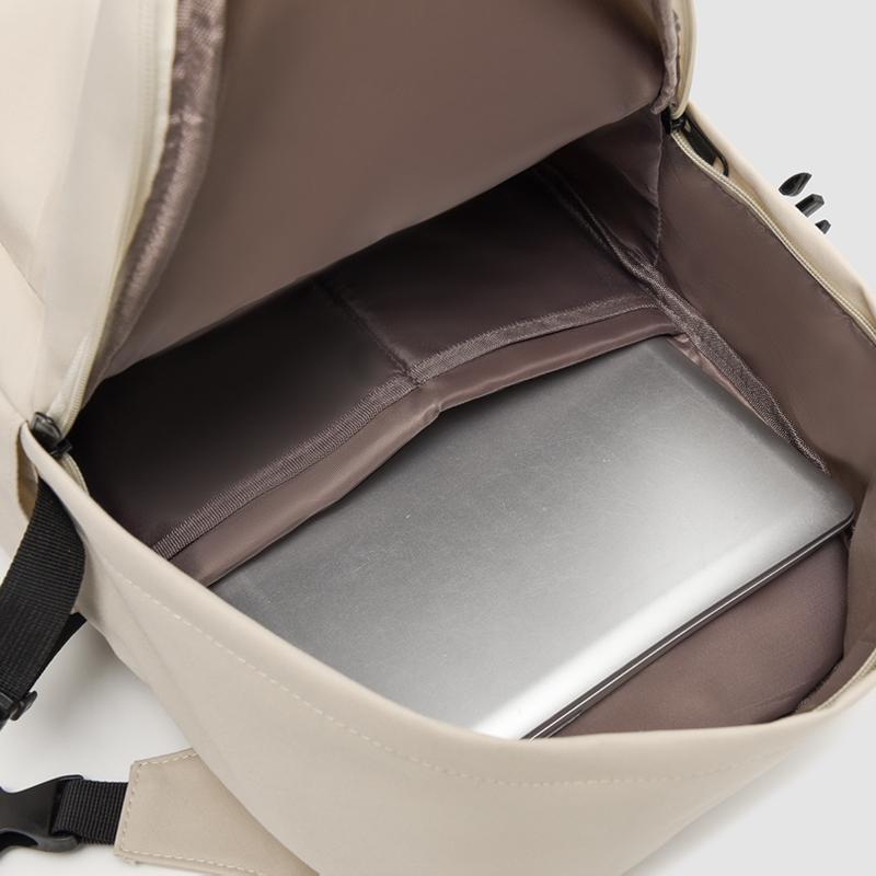 Daily Large Capacity Travel School Backpacks Ladies Pure Color Shoulder Knapsacks Nylon Zipper Shopping Rucksacks