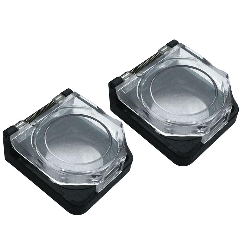 2pcs Push Button Switch Protective Cover Waterproof Safety Protector Cover 22mm Mount Switch Protective Cover Spare Parts 1