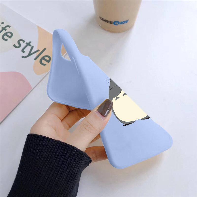 Totoro Anime Phone Case For iPhone Samsung A55 S24 FE S25 M35 A16 Xiaomi Redmi Note 13Pro 14C Huawei Honor Realme Shockproof Anti-Scratch Matte Cover
