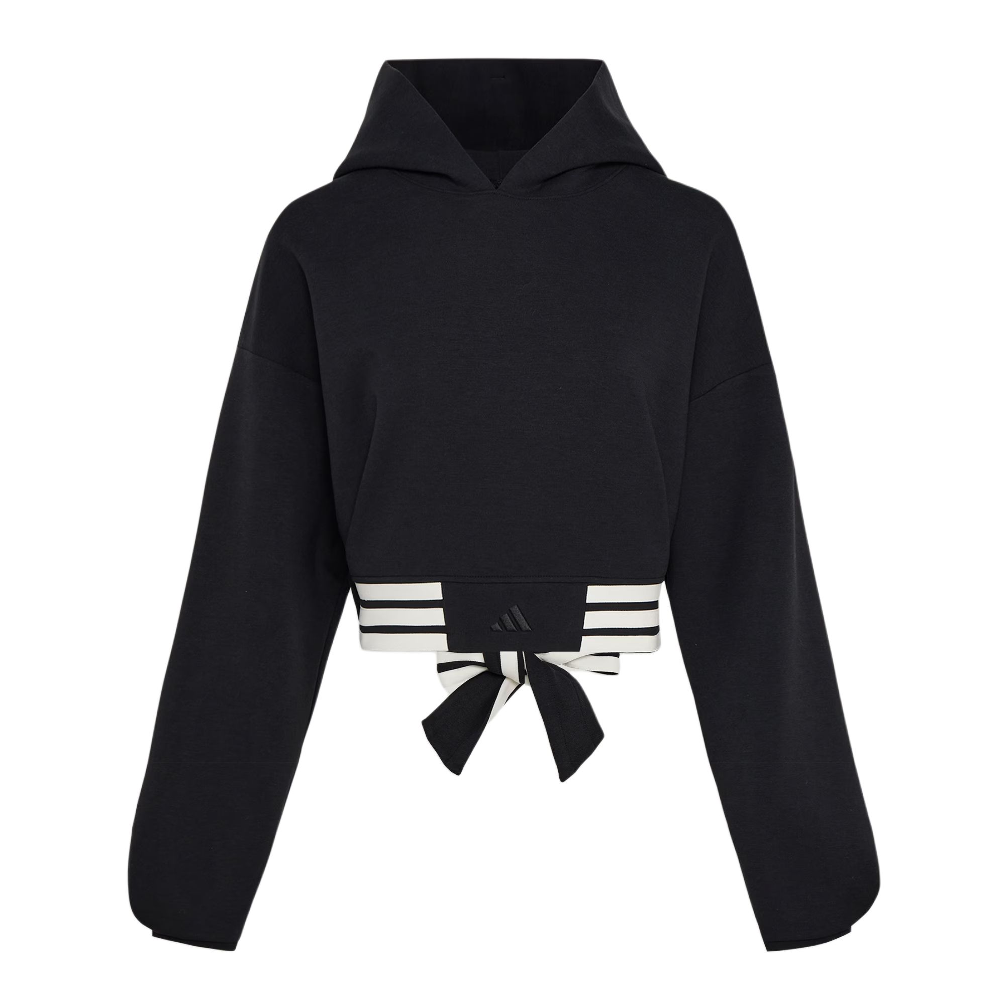 adidas Women s Short Cropped Hoodie Black Women KX4642 XL