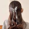 1 Pcs Pinces à Cheveux Papillon à Pampilles pour Femmes et Filles Arrière de la Tête, Grand Accessoire Pince Requin en Métal
