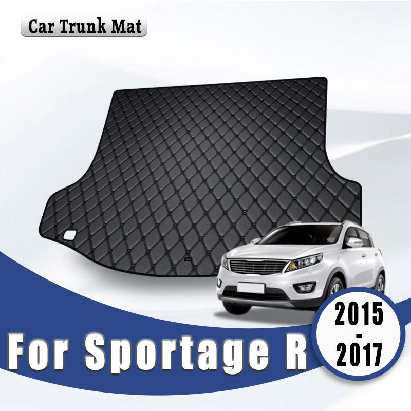 Car Trunk Mats For Kia Sportage R 2015 2016 2017 Cargo Liner Carpets Auto Parts Interior Accessories Replacement Vehicles Pads