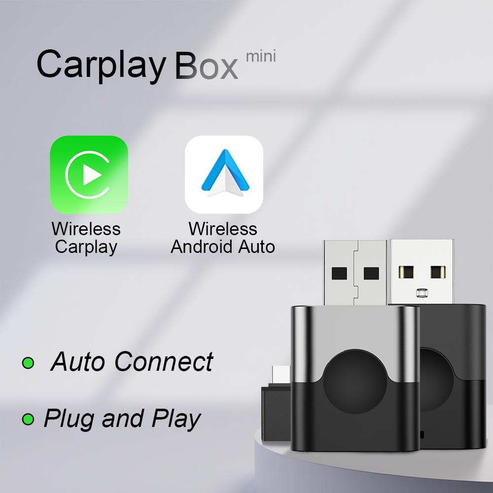 Universal Wireless CarPlay Android Auto Dongle 2025 Edition Instant Plug&Play Box Bluetooth WiFi Connect OTA Firmware Updates