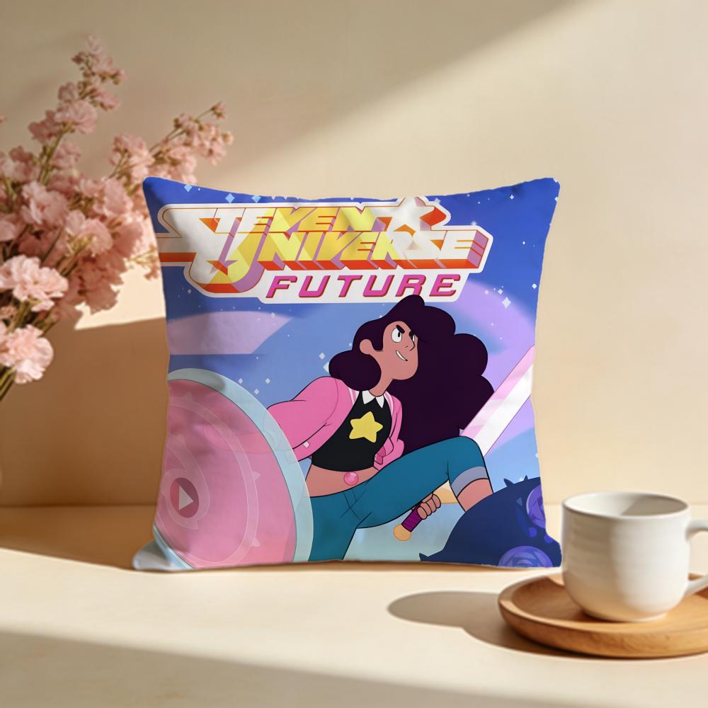 Hot SSteven Universe Futureied Cushion Cover Stylish Washable Pillow Cover Ideal for Couch Bedroom Car Decoration