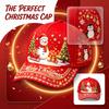 Unisex Red Christmas Digital Print Curved Baseball