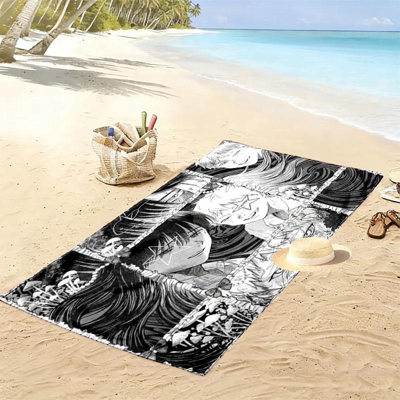 The Summer Hikaru Died Print Beach Towel, Large Soft Quick Dry Towel for Beach Camping Swimming