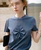 Dyuidyui Flower Object Top_Navy