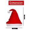 Red White Merry Christmas Caps (Set of 12) | Santa Claus Xmas Hats for Kids Babies Adults | Free Size Santa Claus Hat for Christmas