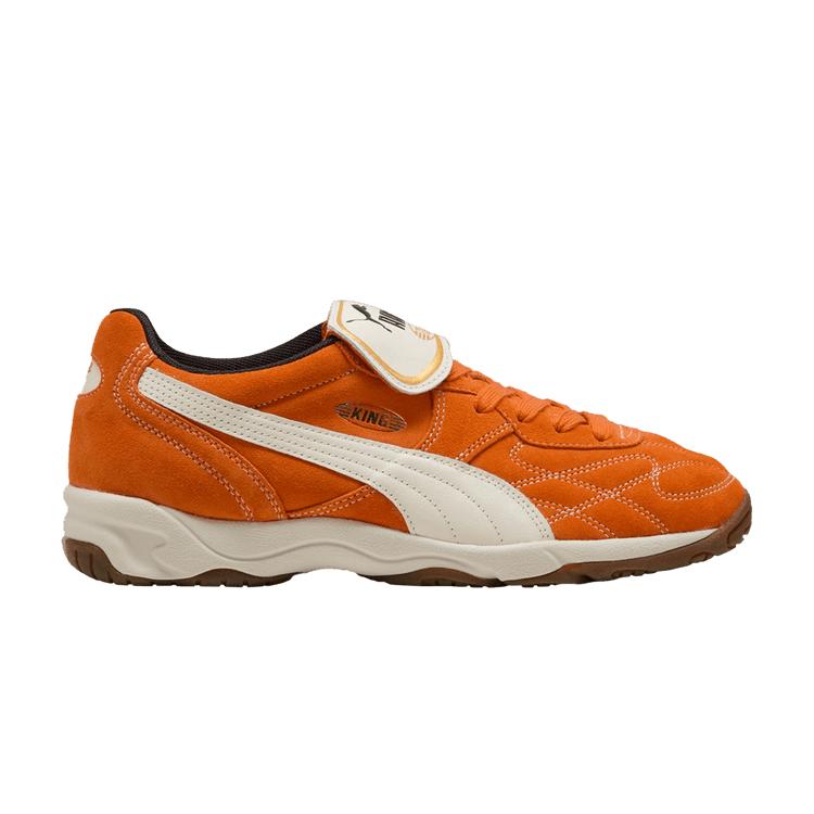 

Puma King Indoor Royalty Maple Syrup Frosted Ivory Men Sneakers Orange 401684-03 37