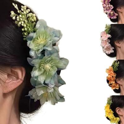 Moderner Blütenkamm für dickes langes Haar Fester Halt Haarstyling-Accessoire Wesentlich für Büro-Events