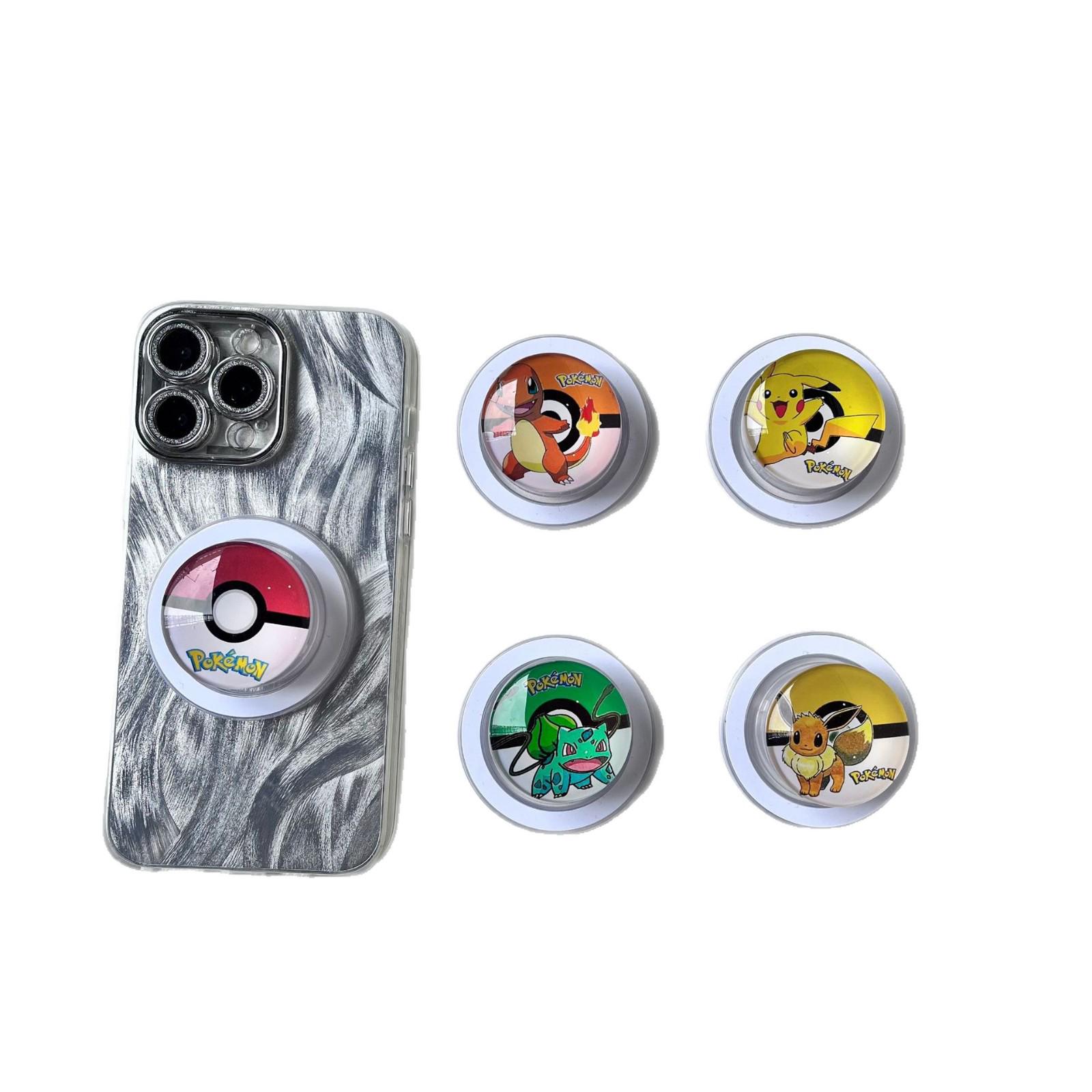 Magnetic Crystal Elf Glass Phone Holder with Airbag Retractable Support Eevee