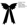 Christmas Tree Hanging Decor Halloween Bat Bow Garden Decor, Topper Ornament Versatile Party Supplies for Party, Spooky Holiday Decoration,