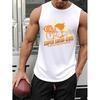 Men's Bodybuilding Stringer Tank, Muscle-Baring Sleeveless, Sweat-Absorbent, Gym & Training