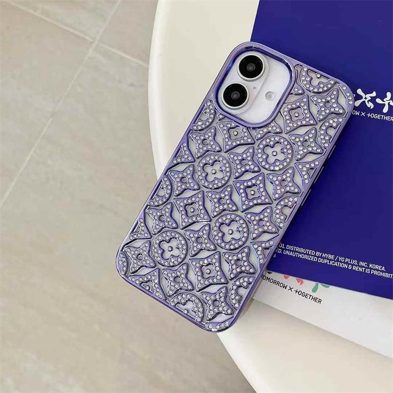 

Розкішний блискучий чохол з діамантовим покриттям з дорогоцінним камінням для iphone 16 15 14 13 Pro Max 11 Pro 12 Pro Max Блискучий чохол для захисту камери Coque iPhone 11 Pro Max